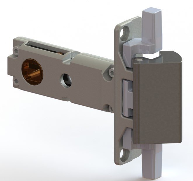 Render of the Tyto latch assembly